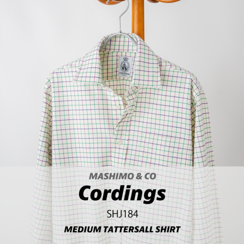 24aw CORDINGS TATTERSALL SHIRT